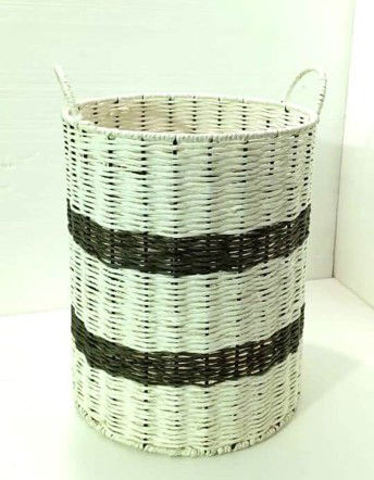Iron & Rafiya Yarn Basket