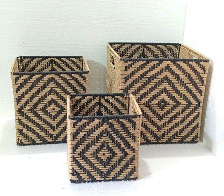 Iron Jute Woven Basket