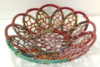Iron Fabric Woven Basket