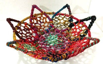 Iron Fabric Woven Basket