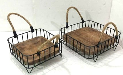 Square Iron Basket