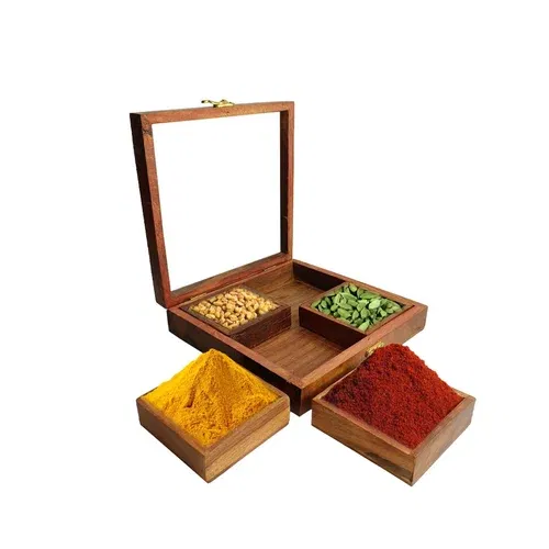 Square Shape Spice Box