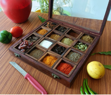 16 Square Shape Spice Box