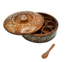Round Design with 7 Round Container Spice Box