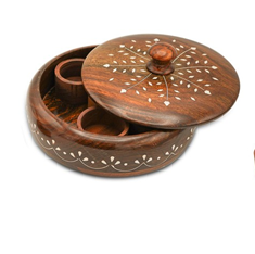 Round Design with 7  Round Box Container 
