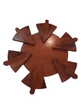 Wooden Pizza Serving Platter 