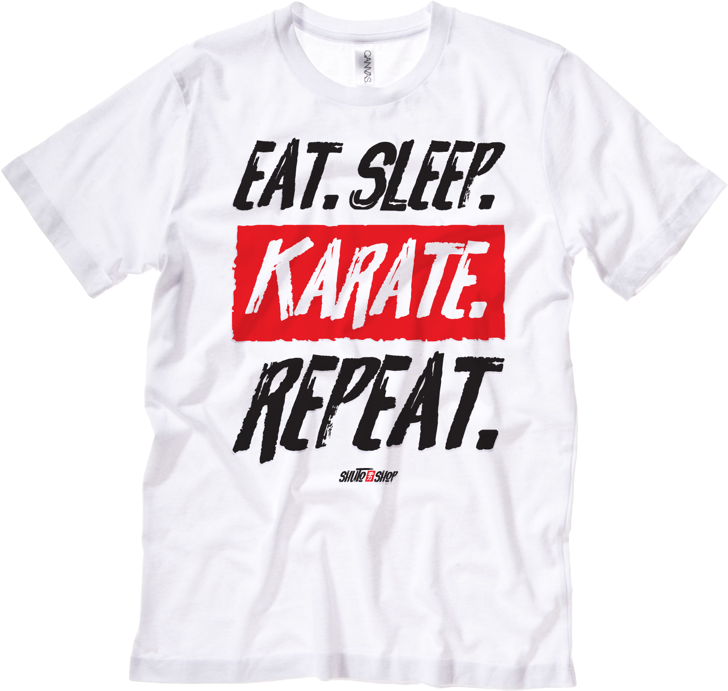 t-shirt custom eat sleep karate repeat Image