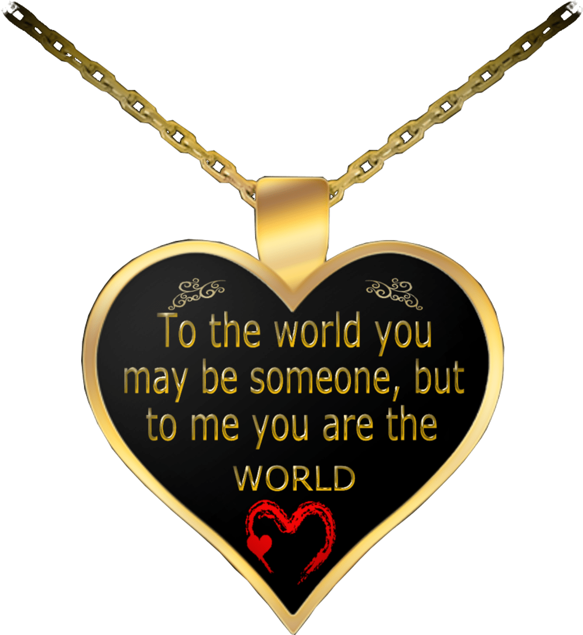 Elegant Sterling Gold Heart Pendant Necklace Image