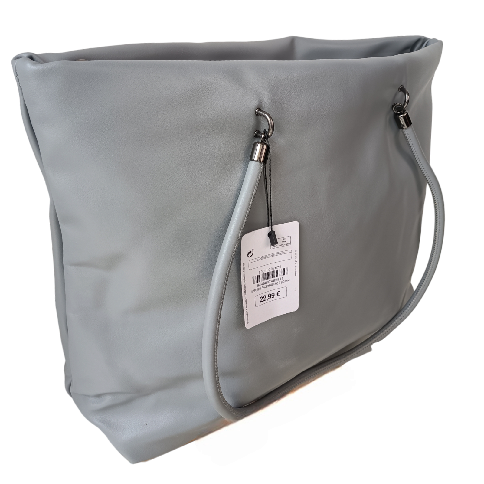 Women Grey Large Tote Bag Image 