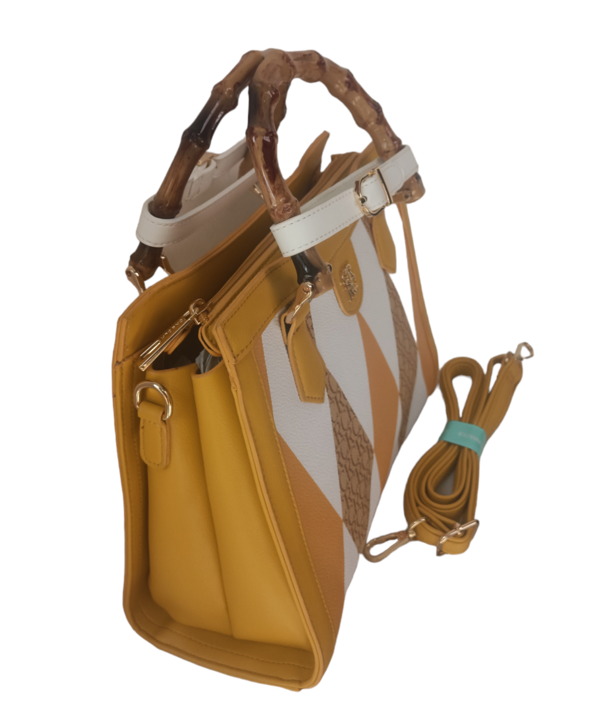 Shimmere Bamboo Handle Formal Bag Image 