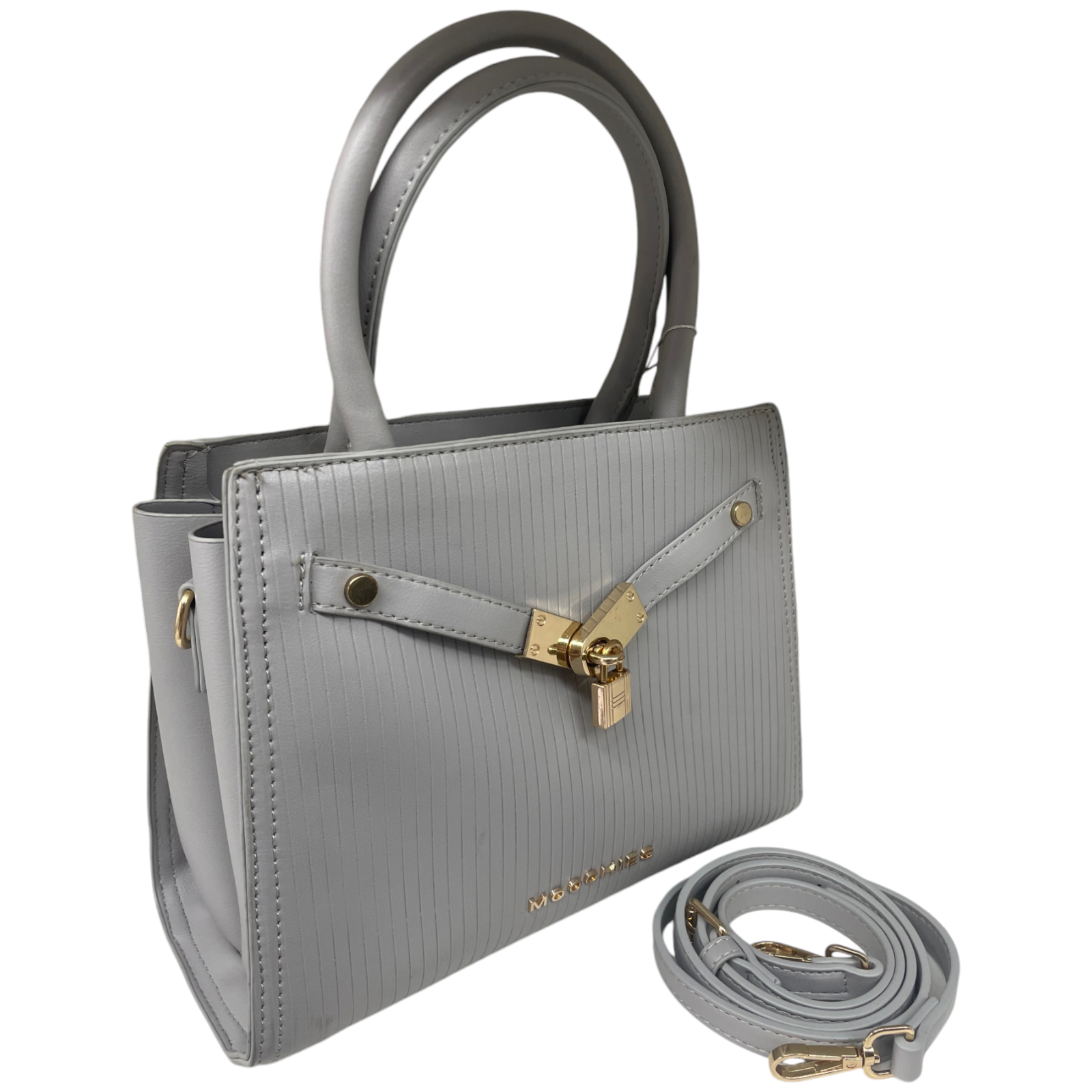 Moochies Grey Collar Lock Design Handbag Image 