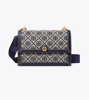 TORY BURCH T Monogram Jacquard Small Shoulder Bag Image