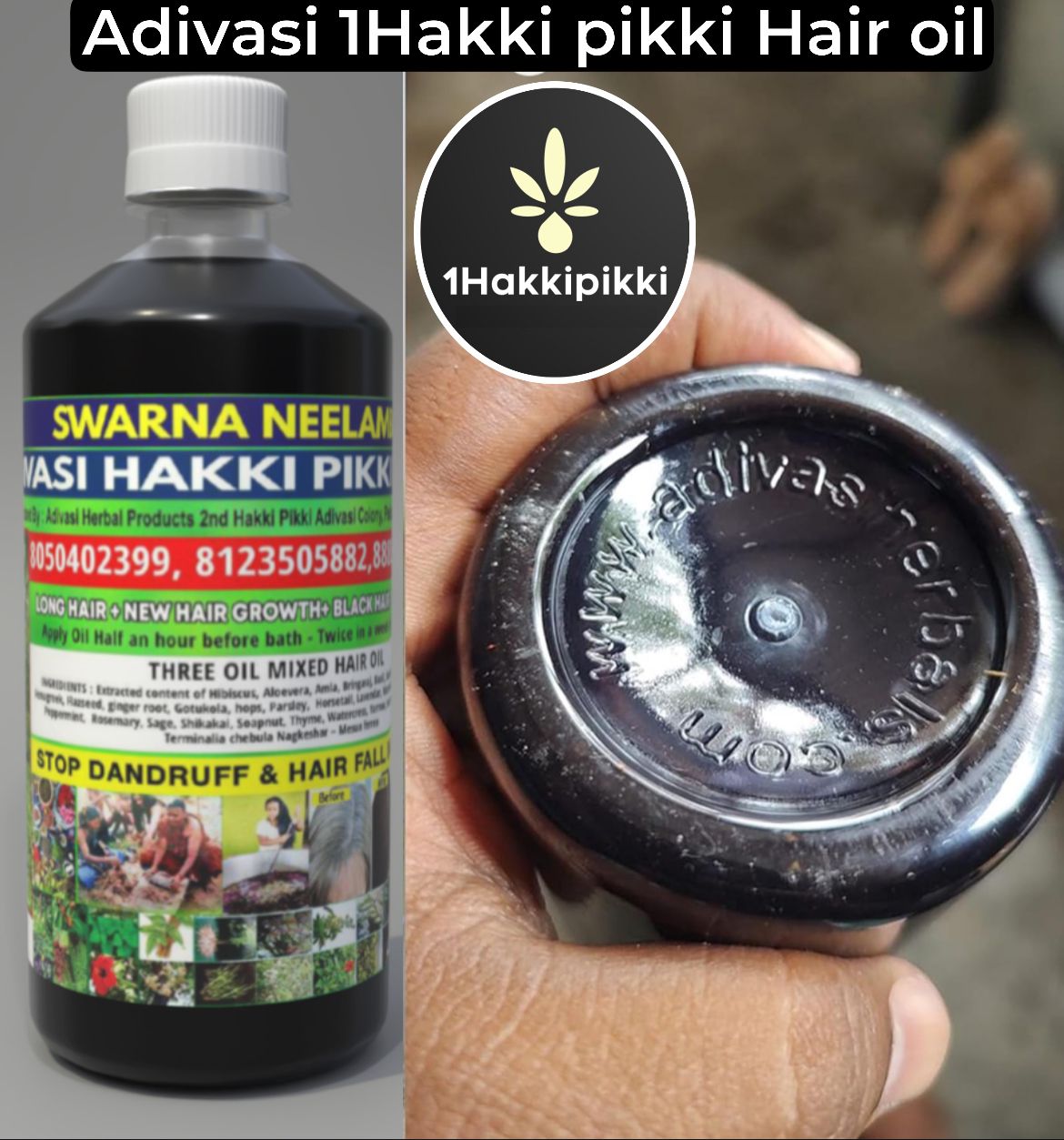 1Hakkipikki Adivasi Hair oil  Image 