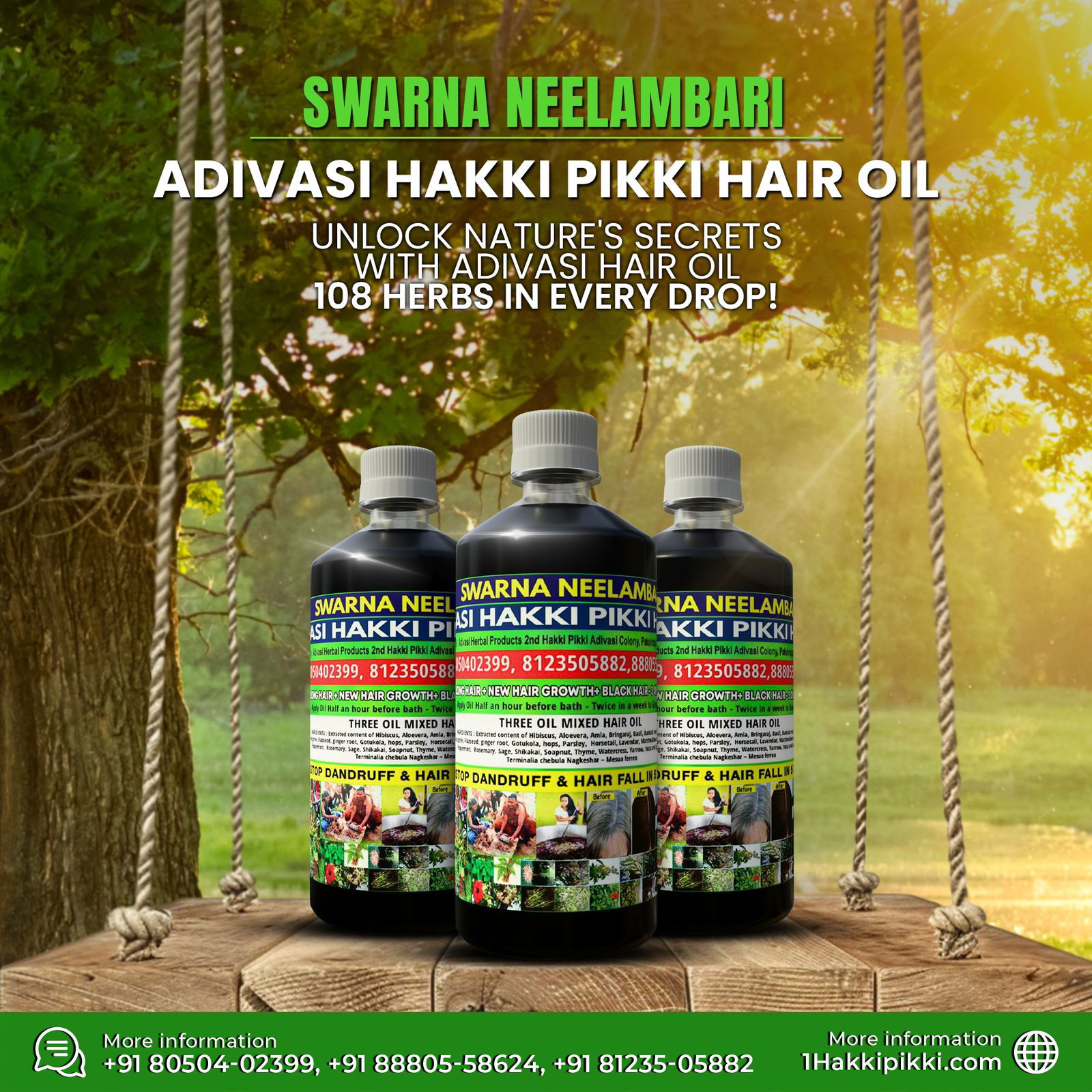 1Hakkipikki Adivasi Hair oil  Image 