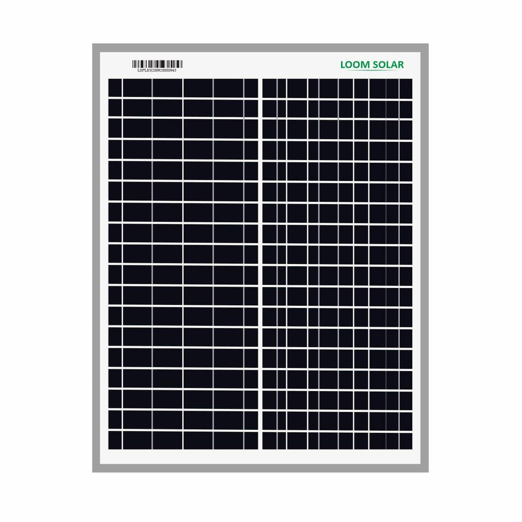 Loom Solar 20Wp, 12V PV Module for Small Battery Charging & DIY Projects Image