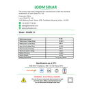 Loom Solar Mono Perc, Half Cut 55 Watt, 12V Portable Solar Panel for Home Lighting System & DIY Projects