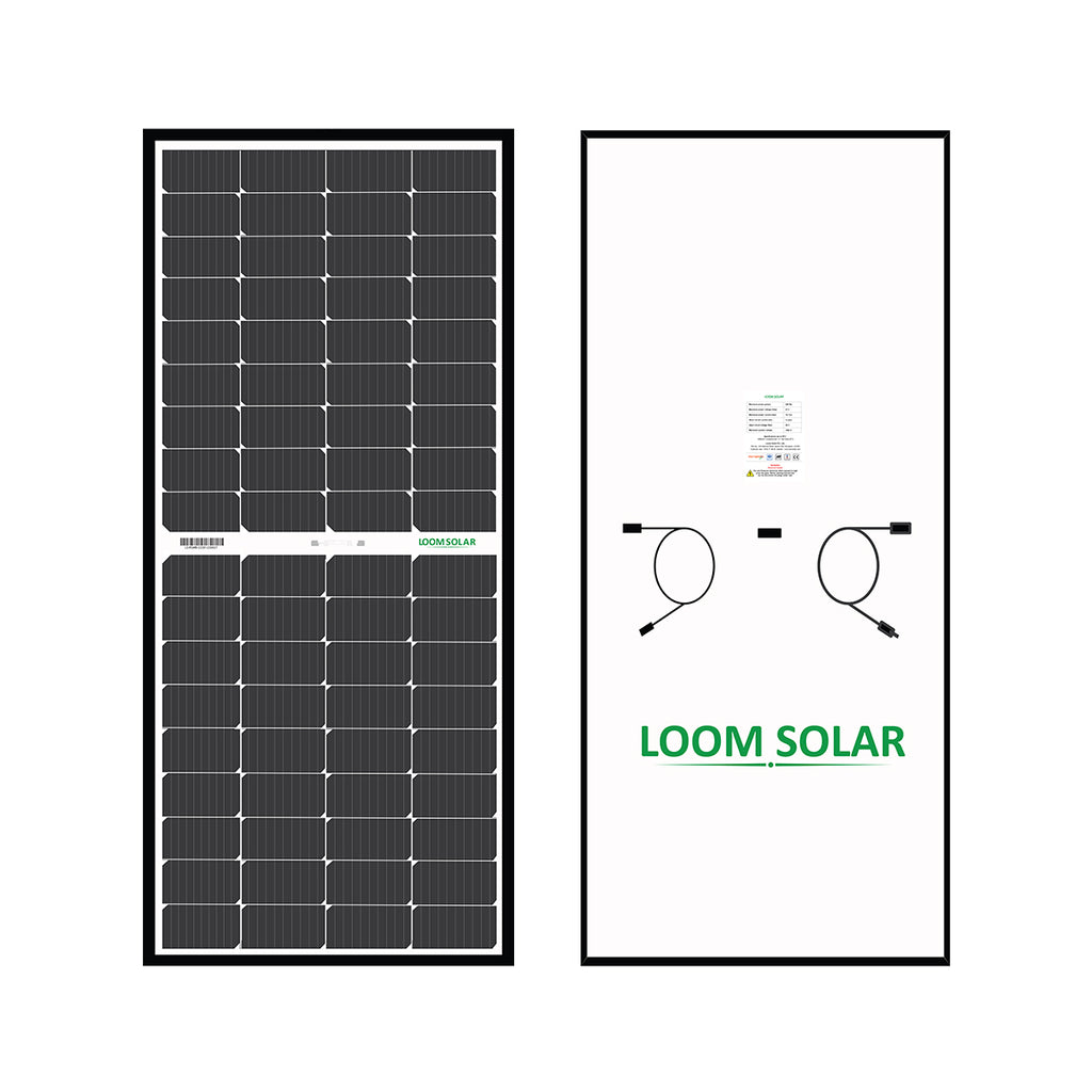 Loom Solar Mono PERC, Half Cut 225Wp, 12V Solar Panel for Inverter Battery Charging