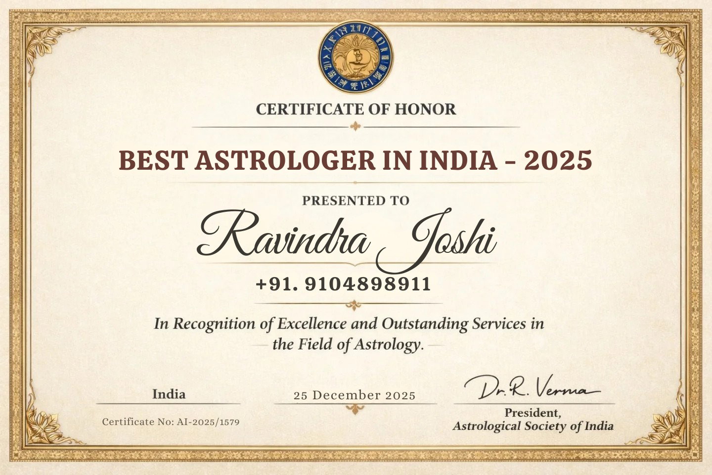 Vedic Science Certification