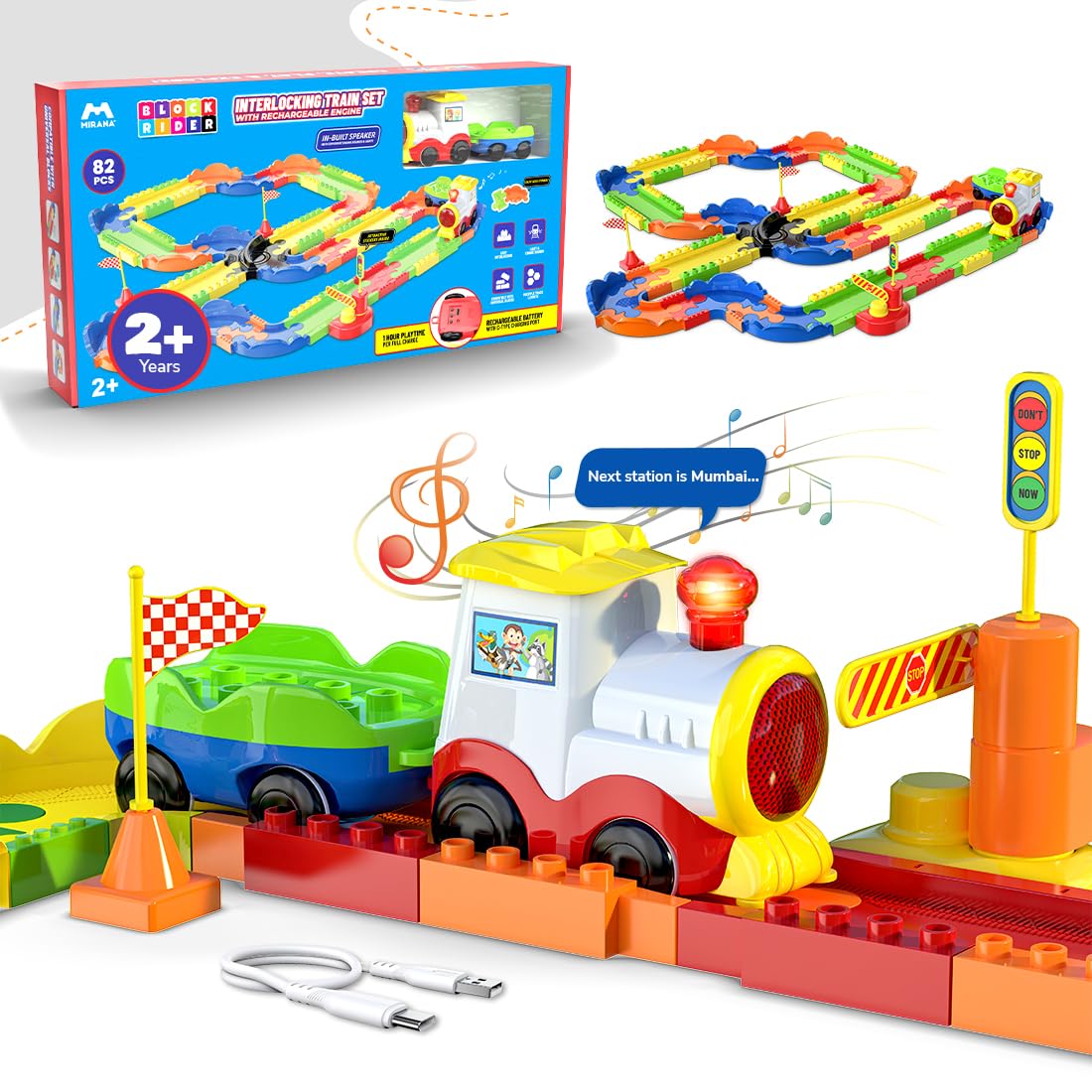 Toy train play at home Image