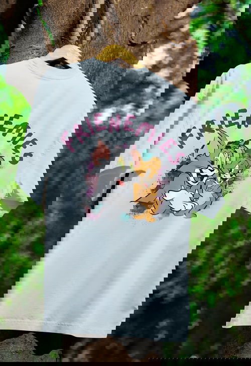 Oversized | Frienemies -  Tom & Jerry | Unisex | Light Blue | T-Shirt Image