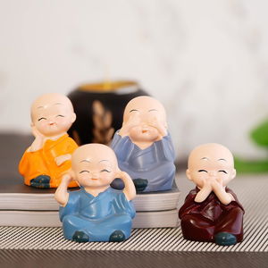 Polyresin Buddha Monk  Showpiece Image