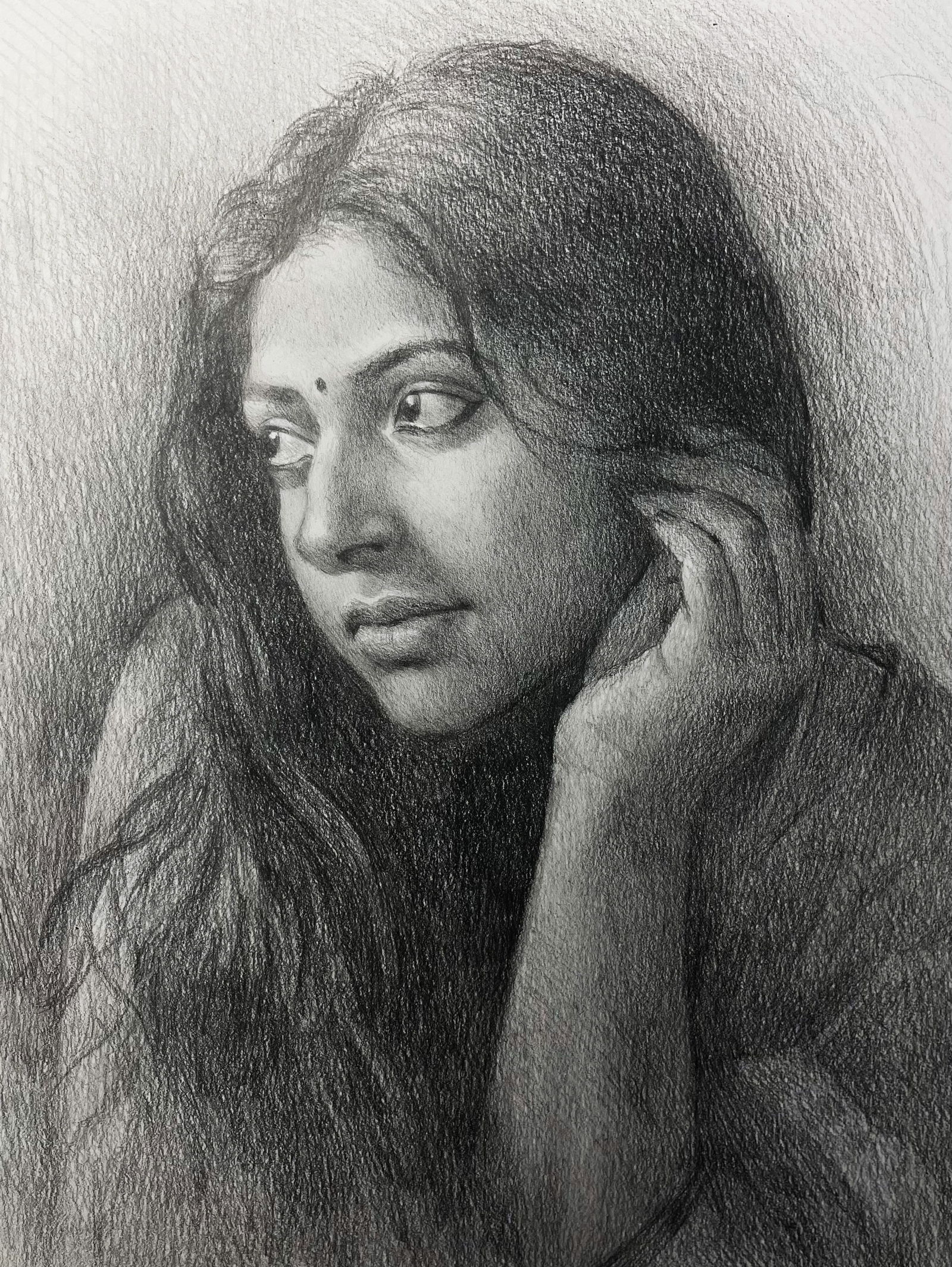 Pencil Drawing Portrait  Image