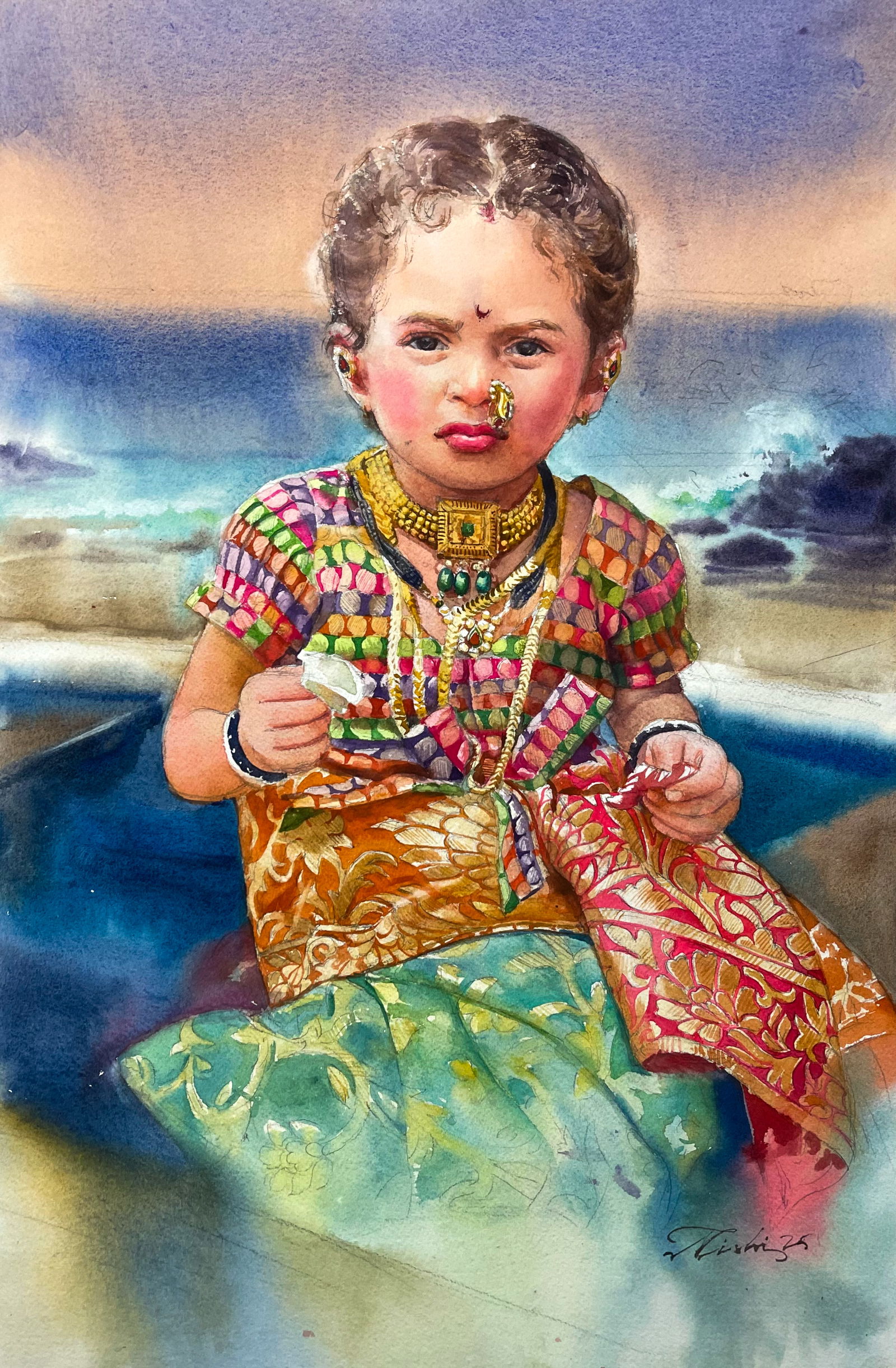Koli Girl 2 15 x 22 inches Copy Image