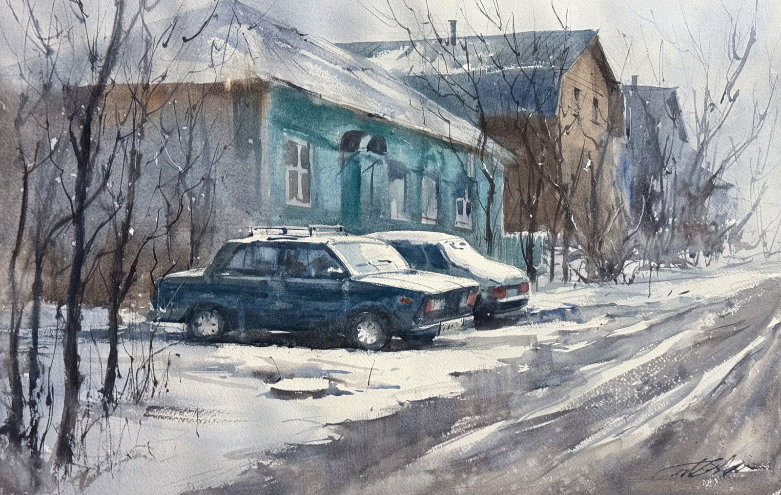 27 -Car in Snow Image