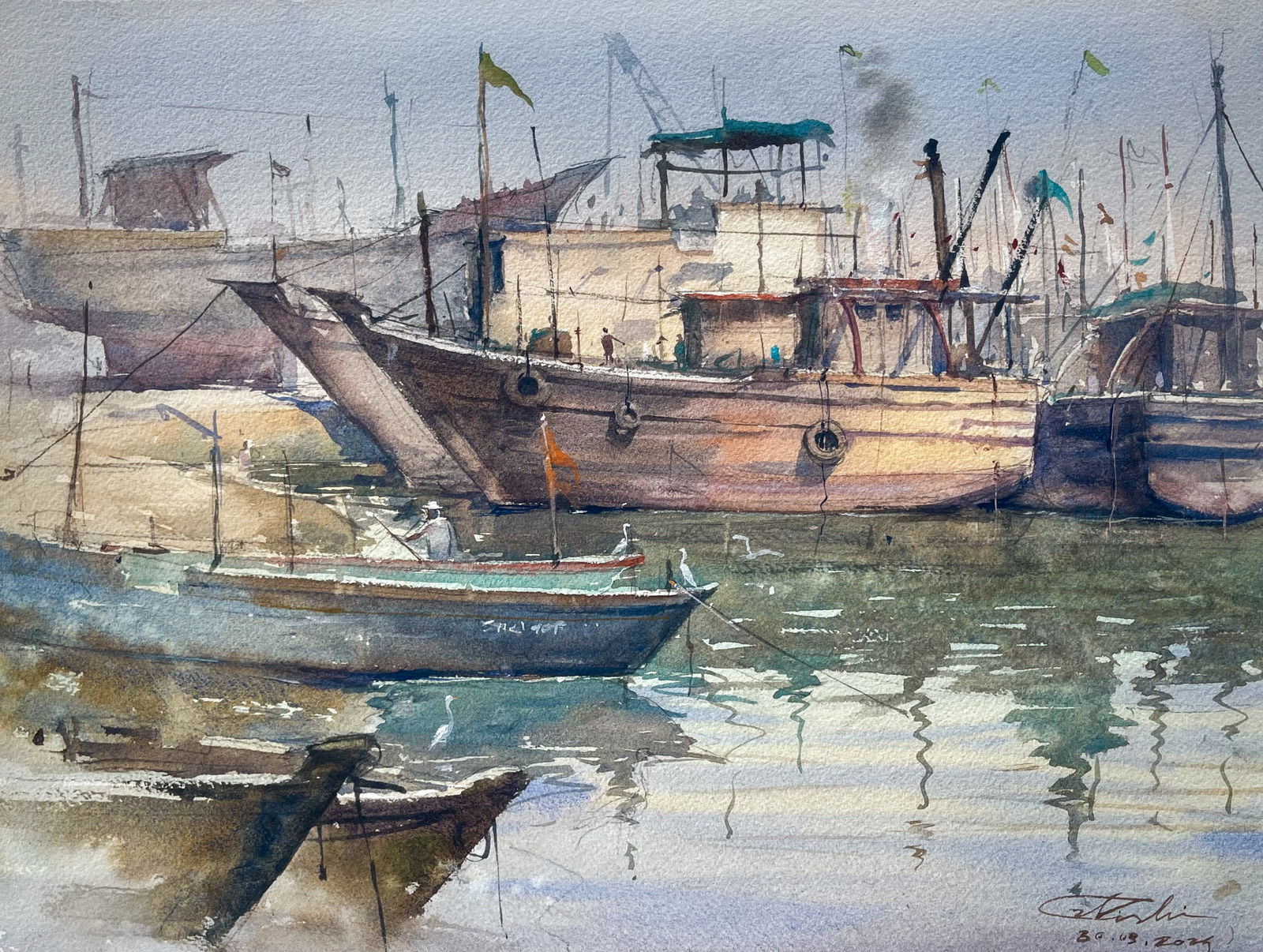 58 - Porbandar Fishing - Sold Image