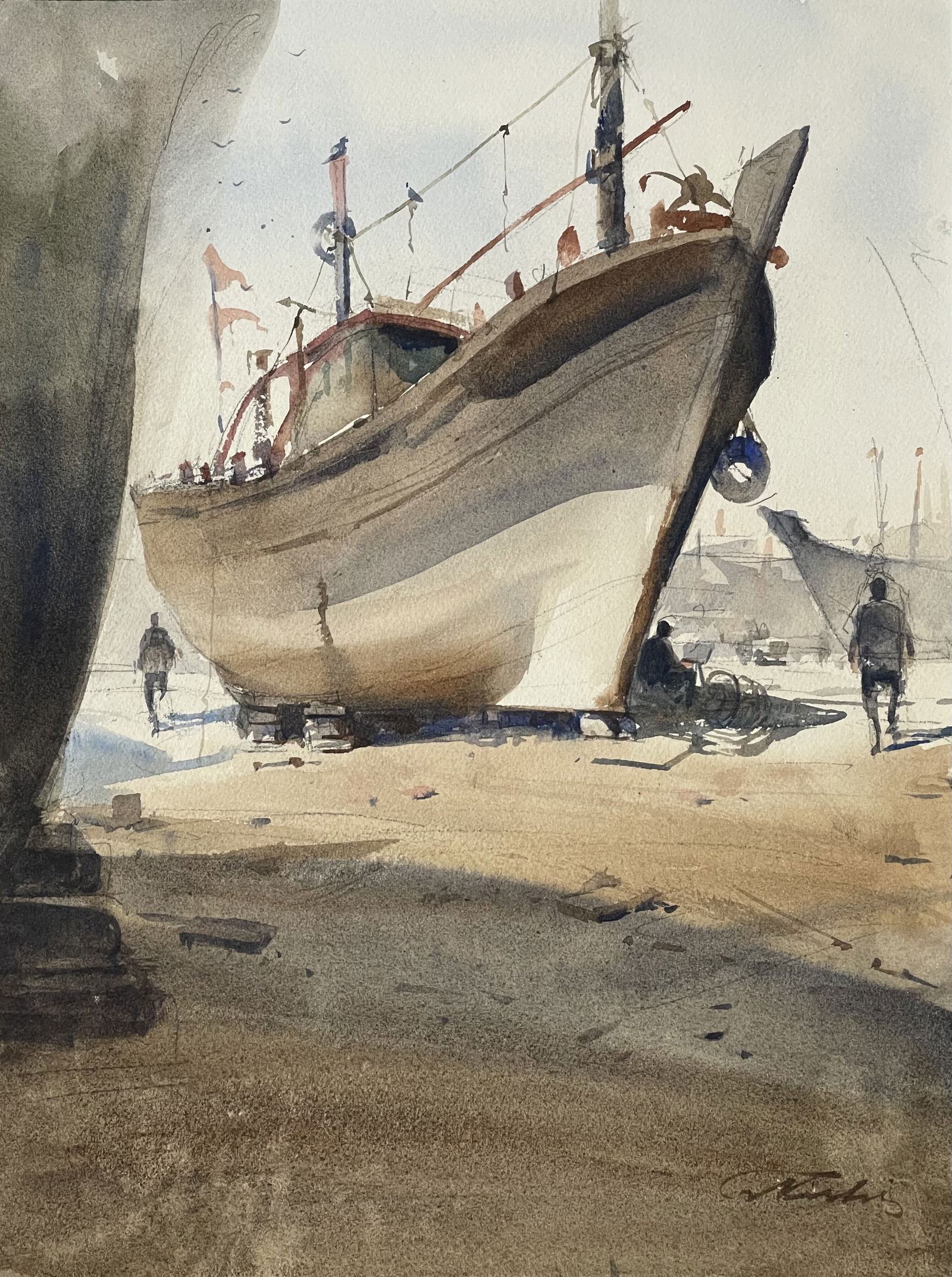 56 Porbandar big ship Image