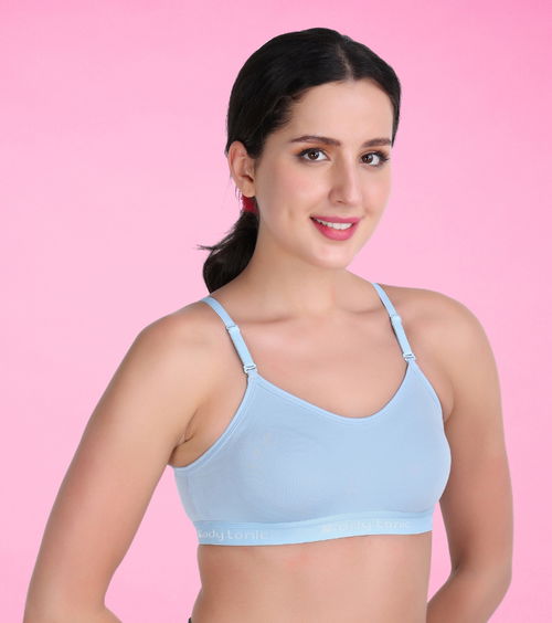 Pari Light Women's Sports Bra | Wirefree Full Coverage Sports Bra Ideal for Gym, Yoga, Fitness Workouts Image