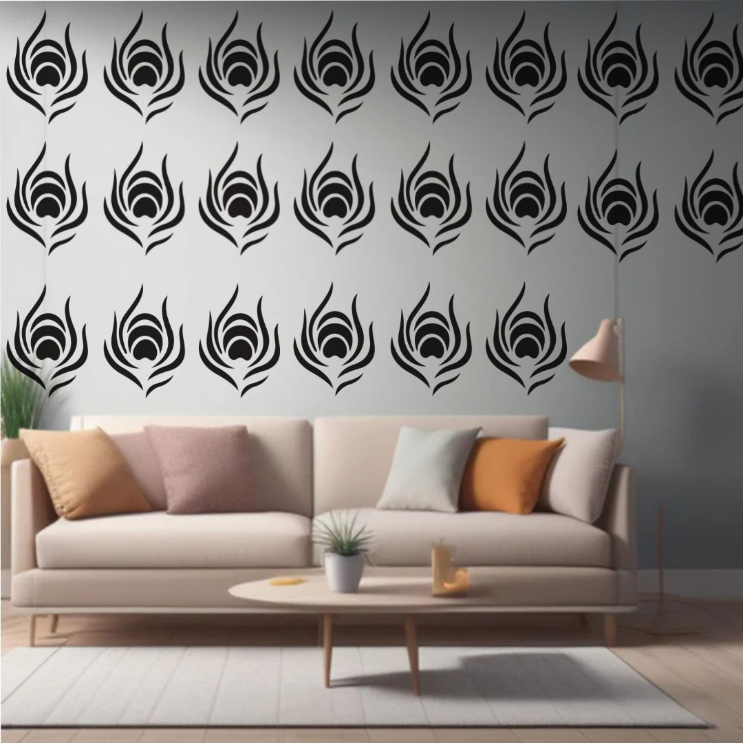 Ornate Floral Damask Stencil – Reusable Wall Décor Stencil for DIY Projects and Crafts