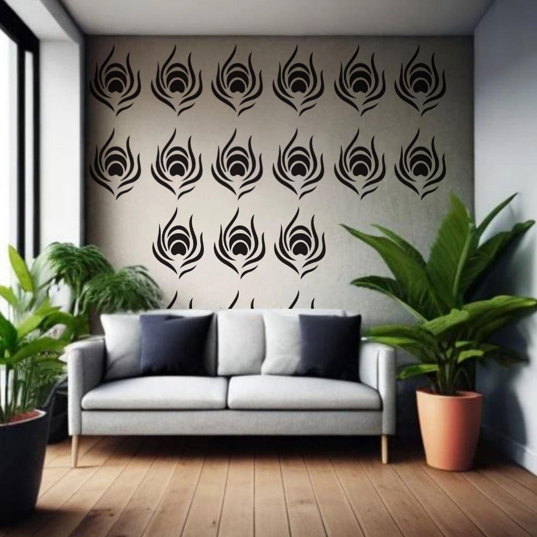 Ornate Floral Damask Stencil – Reusable Wall Décor Stencil for DIY Projects and Crafts Image