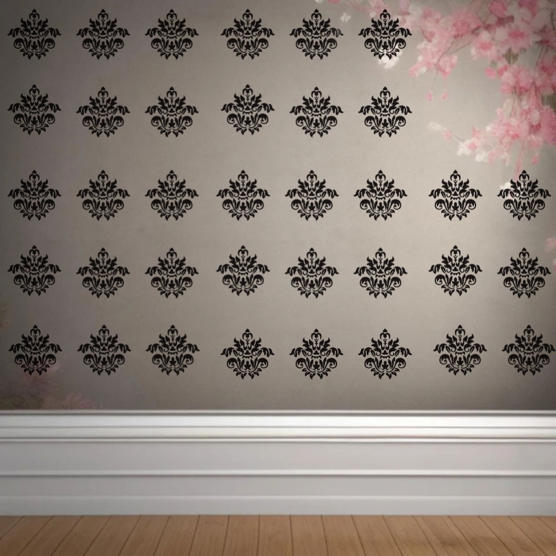 Timeless Flora - Reusable Wall Art Stencil for DIY Crafts and Décor Image