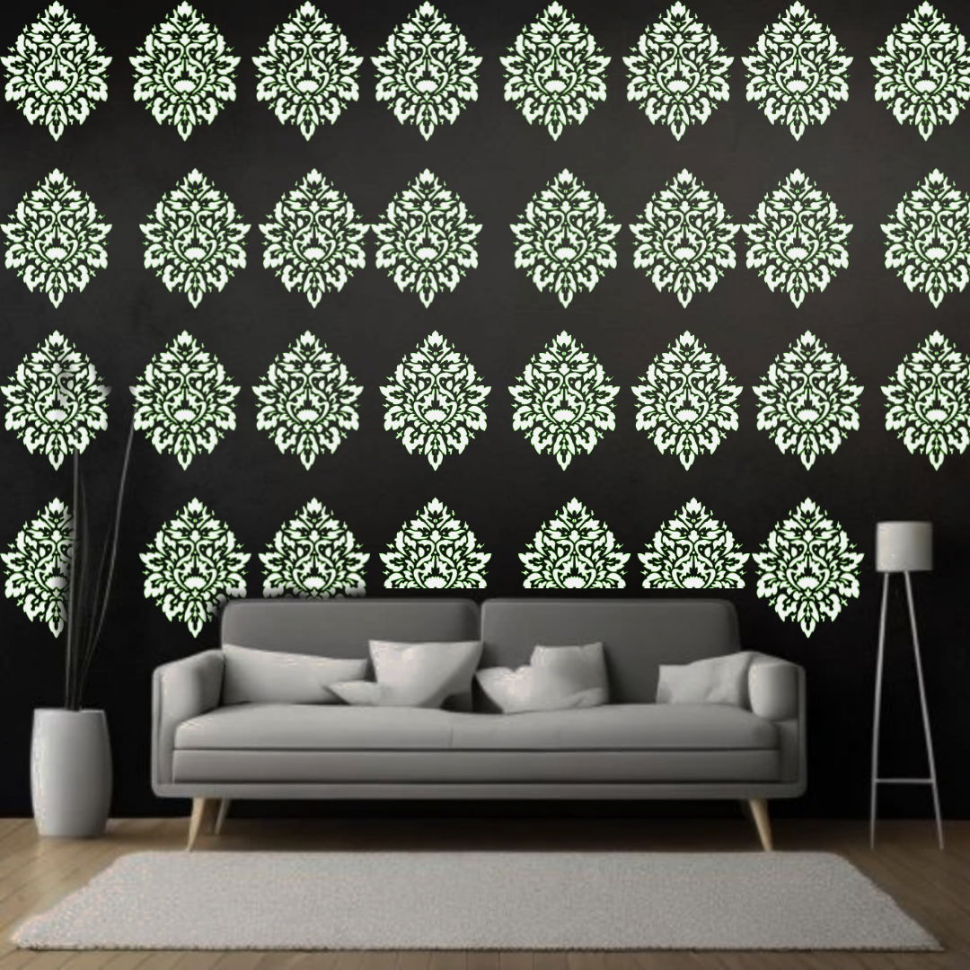Perennial Petals - Reusable Wall Art Stencil for DIY Crafts and Décor Image