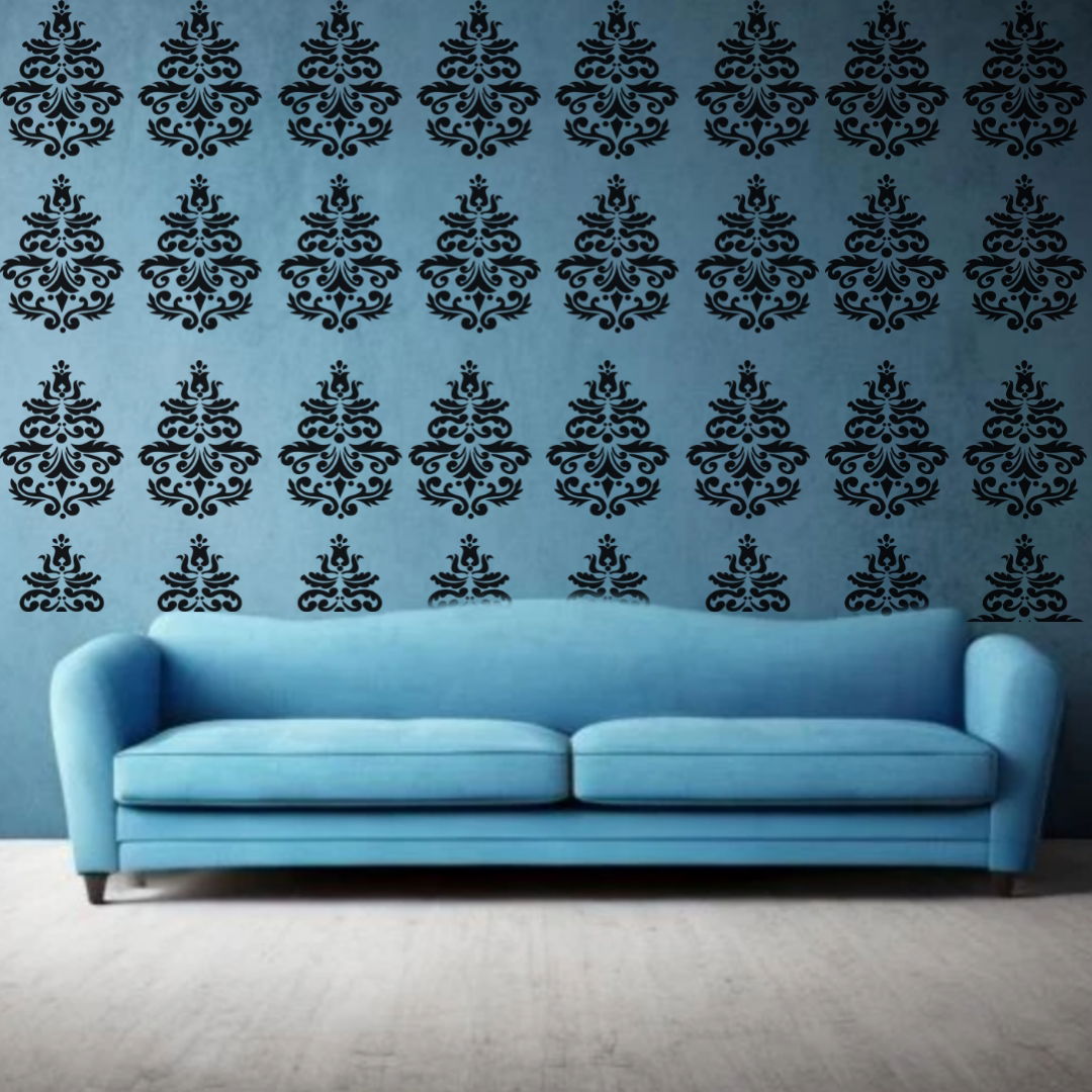 Ornate Elegance - Reusable Wall Art Stencil for DIY Crafts and Décor