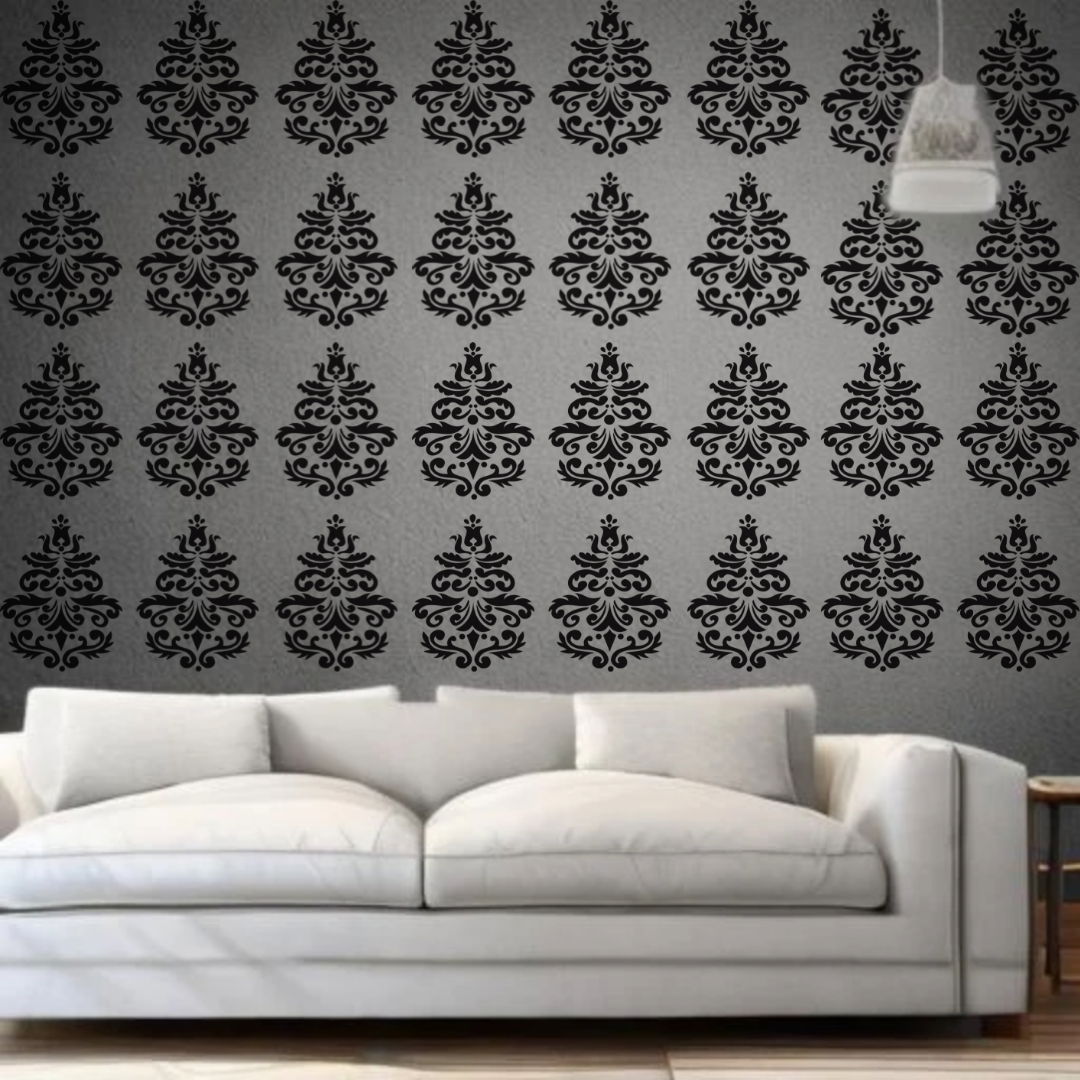 Ornate Elegance - Reusable Wall Art Stencil for DIY Crafts and Décor Image