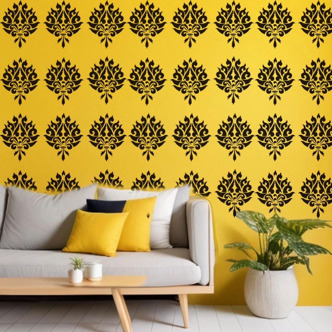 Intricate  Vector Creations - Reusable Wall Art Stencil for DIY Crafts and Décor