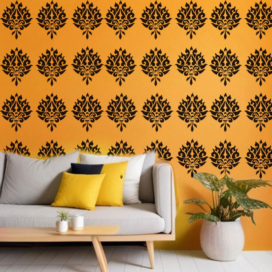 Intricate  Vector Creations - Reusable Wall Art Stencil for DIY Crafts and Décor Image