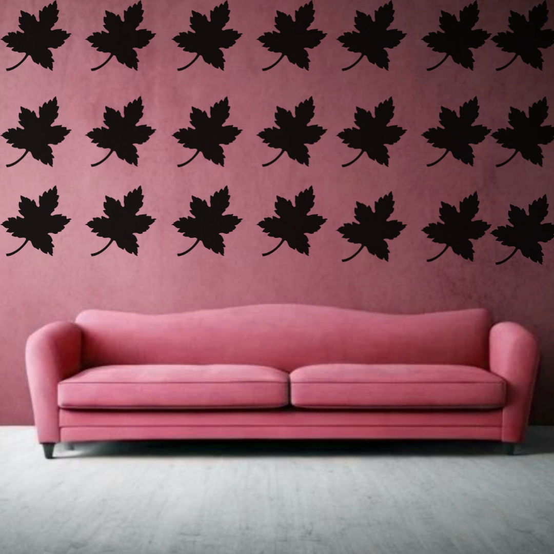 Silhouette of Autumn Elegance - Reusable Wall Art Stencil for DIY Crafts and Décor