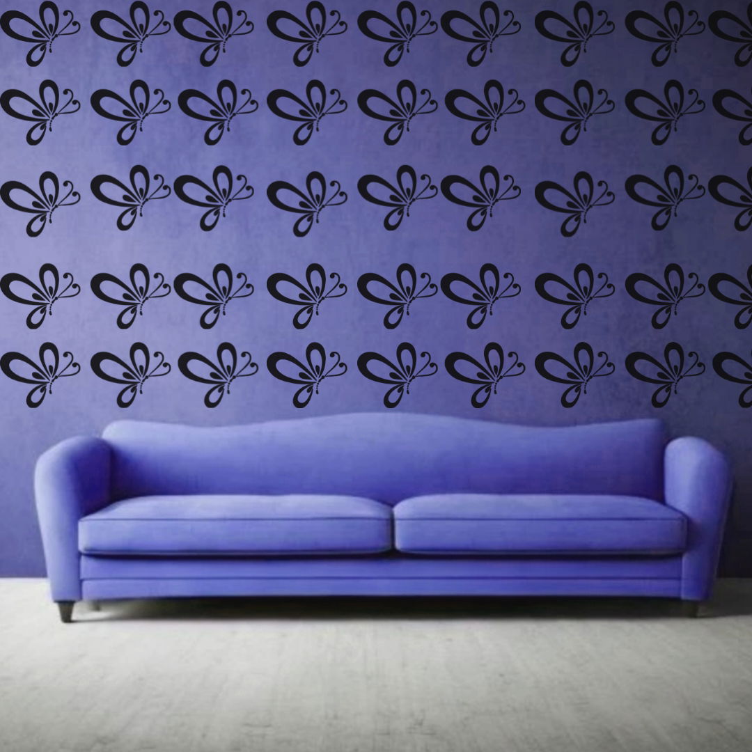 Bliss  Butterfly Vector - Reusable Wall Art Stencil for DIY Crafts and Décor Image