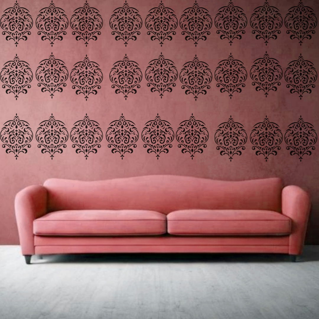 The Ornate Flower - Reusable Wall Art Stencil for DIY Crafts and Décor Image