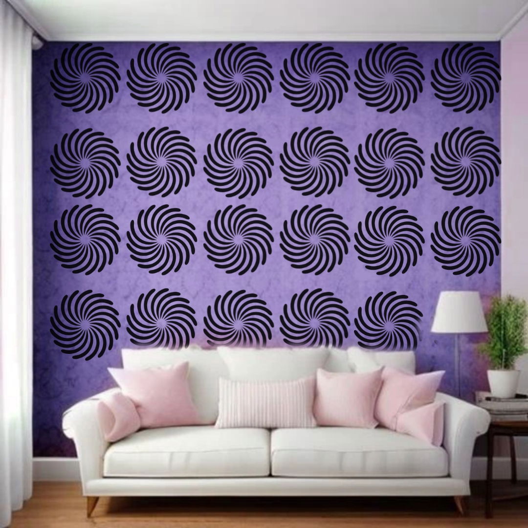 Doodle Delight - Reusable Wall Art Stencil for DIY Crafts and Décor Image