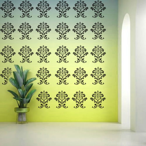 Abstract Bloom Reusable Wall Art Stencil for DIY Crafts and Decor