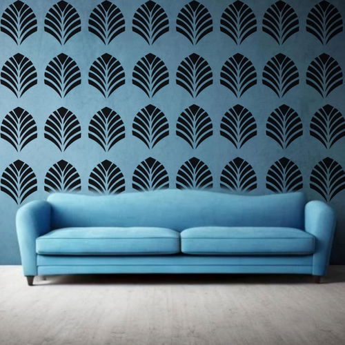Arabesque Grace Reusable Wall Art Stencil for DIY Crafts and Decor Image