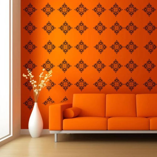 Art Deco Delight Reusable Wall Art Stencil for DIY Crafts and Decor Image