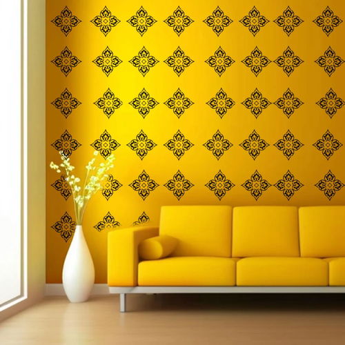 Art Deco Delight Reusable Wall Art Stencil for DIY Crafts and Decor