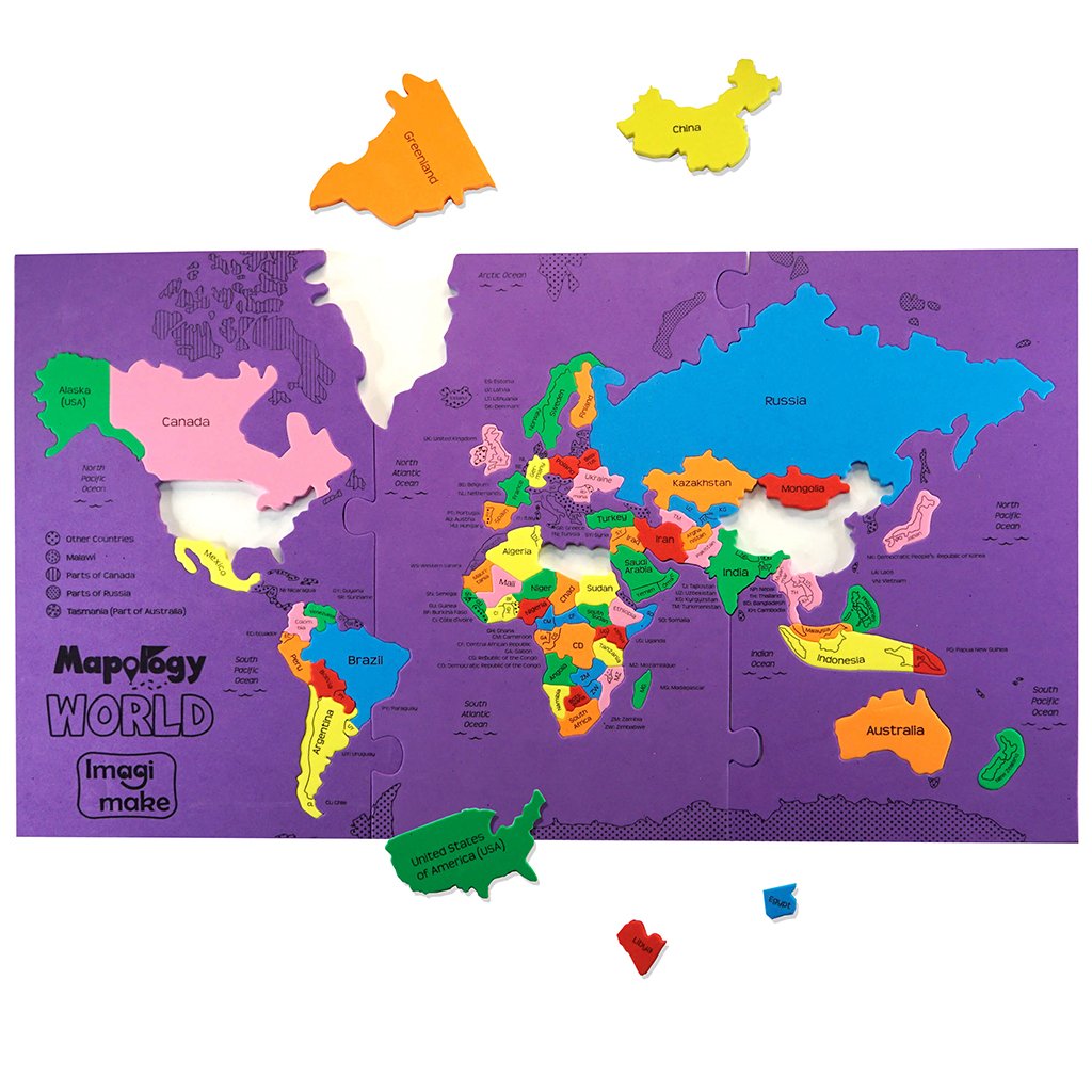 World Map Puzzle Game For Kids Imagimake Mapology