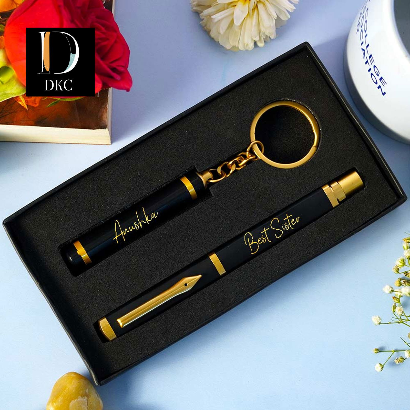 PREMIMUM TRIANGLE PEN KEYCHAIN COMBO SR 28 Image