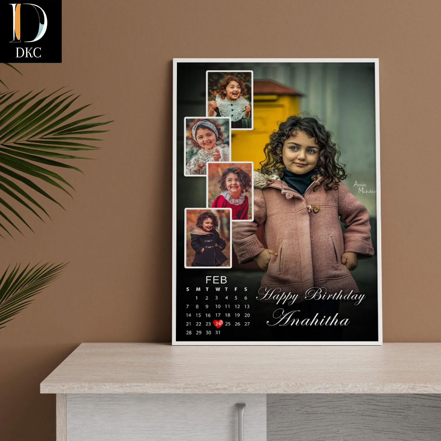 Photo collage Frame with Calendar  04 Image